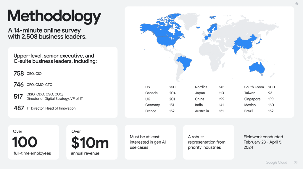 L'étude mondiale de Google Cloud démontre les retours sur investissement en IA générative