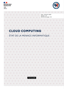 Vincent Strubel (Directeur général de l'ANSSI) "Le Cloud, ce n'est ni totalement nouveau, ni encore totalement maîtrisé. Mais on commence à avoir suffisamment de recul pour dégager des grandes tendances en termes de menaces cyber, et les points d'attention prioritaires pour les éviter".